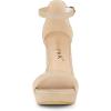 imageAllegra K Womens Ankle Strap Platform Chunky Heels SandalsBeige