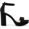 imageAllegra K Womens Ankle Strap Platform Chunky Heels SandalsBlack
