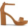 imageAllegra K Womens Ankle Strap Platform Chunky Heels SandalsBrown