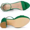 imageAllegra K Womens Ankle Strap Platform Chunky Heels SandalsCandy Green