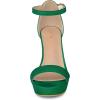 imageAllegra K Womens Ankle Strap Platform Chunky Heels SandalsCandy Green