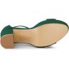 imageAllegra K Womens Ankle Strap Platform Chunky Heels SandalsGreen