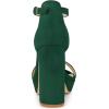 imageAllegra K Womens Ankle Strap Platform Chunky Heels SandalsGreen
