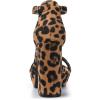 imageAllegra K Womens Ankle Strap Platform Chunky Heels SandalsLeopard