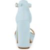 imageAllegra K Womens Ankle Strap Platform Chunky Heels SandalsSky Blue