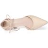 imageAllegra K Womens Ankle Tie Point Toe Dress PumpsBeige