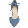 imageAllegra K Womens Ankle Tie Point Toe Dress PumpsHaze Blue
