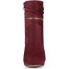 imageAllegra K Womens Ankle Zip Platform High Heel Mid Calf BootsBurgundy