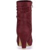 imageAllegra K Womens Ankle Zip Platform High Heel Mid Calf BootsBurgundy