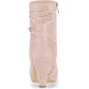 imageAllegra K Womens Ankle Zip Platform High Heel Mid Calf BootsDust Pink