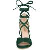 imageAllegra K Womens Block Heeled Lace Up SandalsGreen