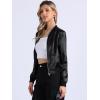 imageAllegra K Womens Bomber Jacket Satin Long Sleeve Zipper Floral Print Casual Fall Coat with Pocket Winter OutwearBlacks