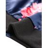 imageAllegra K Womens Bomber Jacket Satin Long Sleeve Zipper Floral Print Casual Fall Coat with Pocket Winter OutwearDark Blue