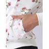 imageAllegra K Womens Bomber Jacket Satin Long Sleeve Zipper Floral Print Casual Fall Coat with Pocket Winter OutwearWhite Red