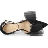 imageAllegra K Womens Bow Tie Ankle Strap Stiletto High Heels PumpsBlack