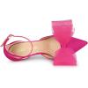 imageAllegra K Womens Bow Tie Ankle Strap Stiletto High Heels PumpsHot Pink