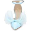 imageAllegra K Womens Bow Tie Ankle Strap Stiletto High Heels PumpsSky Blue