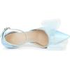 imageAllegra K Womens Bow Tie Ankle Strap Stiletto High Heels PumpsSky Blue