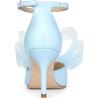 imageAllegra K Womens Bow Tie Ankle Strap Stiletto High Heels PumpsSky Blue
