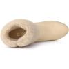 imageAllegra K Womens Christmas Faux Fur Chunky Heel Ankle BootsBeige