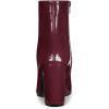 imageAllegra K Womens Chunky Heel Pointed Toe Zipper Ankle BootsBurgundy