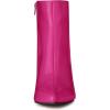 imageAllegra K Womens Chunky Heel Pointed Toe Zipper Ankle BootsHot Pink