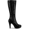 imageAllegra K Womens Chunky Heel Round Toe Platform Knee High BootsBlack