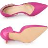 imageAllegra K Womens Closed Pointed Toe Slip on Stiletto High Heel Dress Pump ShoesHot Pink