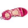imageAllegra K Womens Espadrilles Platform Wedges Heel Lace Up SandalsHot Pink