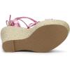imageAllegra K Womens Espadrilles Platform Wedges Heel Lace Up SandalsPink