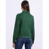 imageAllegra K Womens Faux Suede Jacket Point Collar Button Down Cropped Sanded Moto Biker CoatGreen