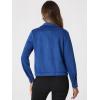 imageAllegra K Womens Faux Suede Jacket Point Collar Button Down Cropped Sanded Moto Biker CoatRoyal Blue