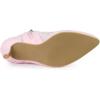 imageAllegra K Womens Floral Embroidered Stiletto Heels Lace Ankle BootsPink