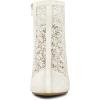 imageAllegra K Womens Floral Embroidered Stiletto Heels Lace Ankle BootsWhite