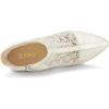 imageAllegra K Womens Floral Embroidered Stiletto Heels Lace Ankle BootsWhite