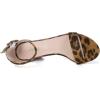 imageAllegra K Womens Floral Print Open Toe Block High Heels Summer SandalsBrownleopard
