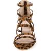 imageAllegra K Womens Gladiator Heels Strappy Back Zip Chunky Heel SandalsLeopard