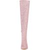 imageAllegra K Womens Glitter Boots Round Toe Chunky Heel Over the Knee High BootsPink