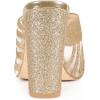 imageAllegra K Womens Glitter Mesh Slip on Chunky Heel Slide SandalsGold