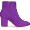 imageAllegra K Womens Heel Boots Round Toe Chunky Heels Ankle BootsPurple