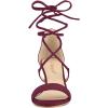 imageAllegra K Womens Kitten Heel Lace Up Open Toe SandalsBurgundy