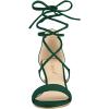 imageAllegra K Womens Kitten Heel Lace Up Open Toe SandalsGreen