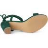 imageAllegra K Womens Lace Up Chunky Heels SandalsGreen