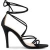 imageAllegra K Womens Lace Up Heels Strappy Stiletto Heel SandalsBlack