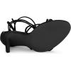 imageAllegra K Womens Lace Up Heels Strappy Stiletto Heel SandalsBlack