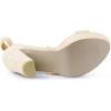 imageAllegra K Womens Lace Up Platform Block Heel SandalsBeige