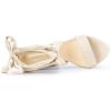 imageAllegra K Womens Lace Up Platform Block Heel SandalsBeige