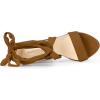 imageAllegra K Womens Lace Up Platform Block Heel SandalsBrown