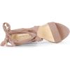 imageAllegra K Womens Lace Up Platform Block Heel SandalsDust Pink