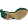 imageAllegra K Womens Lace Up Platform Block Heel SandalsEmerald Green